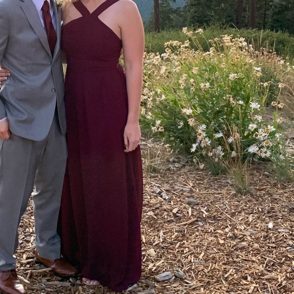 Air of Romance Burgundy Maxi Dress